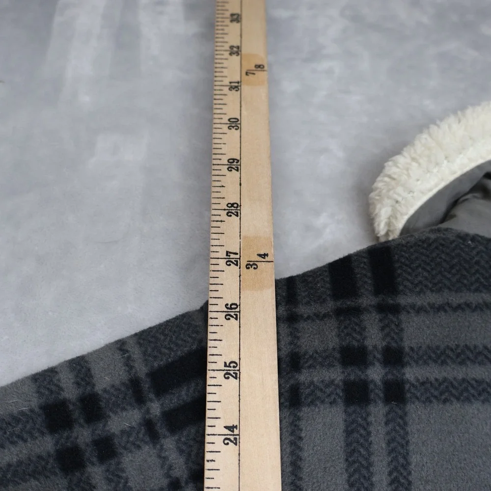 Columbia Jacket Womens XL Blue Plaid Panorama Ridge Fleece‎ Sherpa Lined Outddor